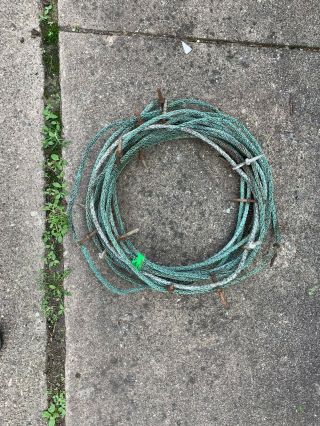Vintage Antique Braided Copper Lightning Rod Ground Cable Wire