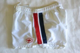NRL Roosters Rugby League Shorts Classic Vintage White Size 16 3