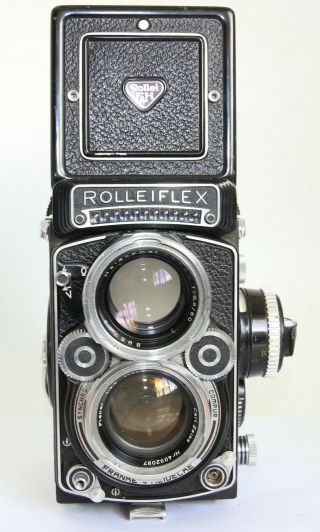 Rolleiflex 2.  8f Tlr Camera Checked W.  Film Carl Zeiss Planar 80/2.  8 80mm F2.  8