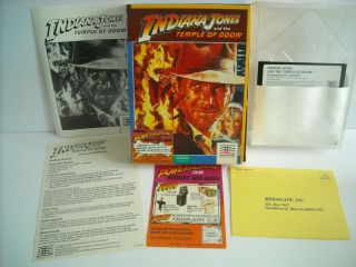 Vintage Commodore 64 Indiana Jones And The Temple Of Doom 1988 Mindscape