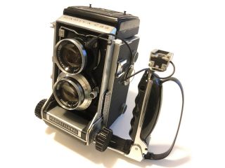Mamiya C33 Professional Tlr Camera W/ Sekor 80mm F2.  8 Lens,  Grip And Light Meter