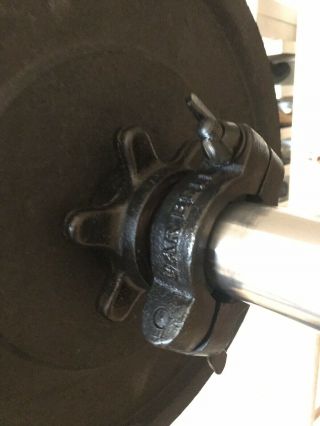 Vintage York Barbell Olympic Spin Lock Collars 4