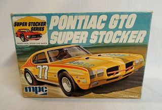 Look Early 1970`s Mpc Pontiac Gto Stocker First Issue 1/25 Model Kit