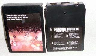 Vintage Doobie Brothers What Were Once Vices Are Now Habits 8 Track Tape