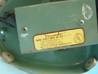 Vintage Vornado D16c1 2 Speed Fan Art Deco Mid Century Industrial Rustic 7