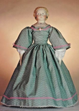 15 - 16 " Antique China Head/parion French Lady Doll@1850 