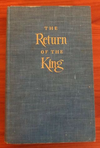 The Return Of The King by J.  R.  R.  Tolkien,  Lord Of The Rings,  First US Edition HB 6