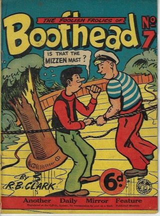 Vintage And Rare The Foolish Frolics Of Boofhead No.  7 Comic