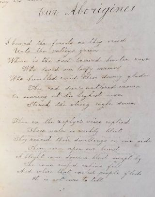 1840 Handwritten Manuscript Book Of Poems Philadelphia Sarah Hayhurst Quaker 8