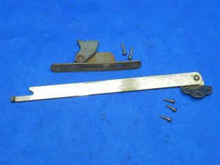 Antique Vintage Manophone Phonograph Parts - Lid Cover Support Arm