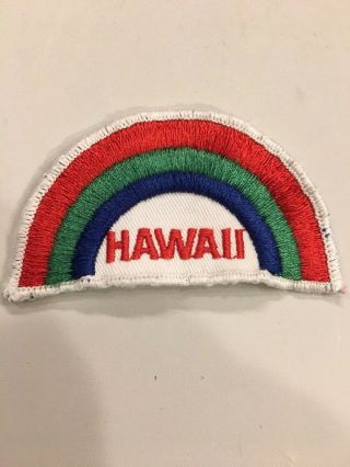Hawaii Rainbow Souvenir Patch Vintage 1970’s