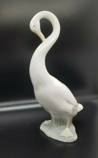 Vintage Nao By Lladro Porcelain Long Neck Goose Figurine Signed Spain Authentic