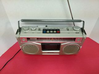 Vintage Sanyo M - 9901 Stereo Boombox Ghetto Blaster Radio Cassette 3