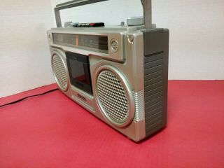 Vintage Sanyo M - 9901 Stereo Boombox Ghetto Blaster Radio Cassette 4