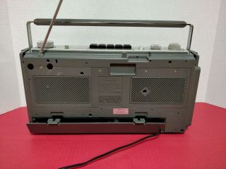 Vintage Sanyo M - 9901 Stereo Boombox Ghetto Blaster Radio Cassette 7