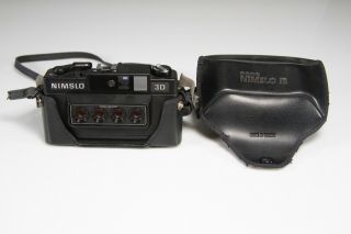 Nimslo 3D Quadra Lens 35mm Film Camera w/case and strap 2