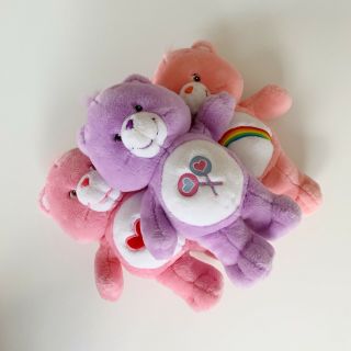 3 X 20th Anniversary Edition Vintage Care Bears Plush Toy 13 "