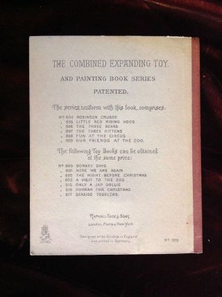 1892 moveable book My Friends At The Zoo Expanding Toy Book - Last time listed 6