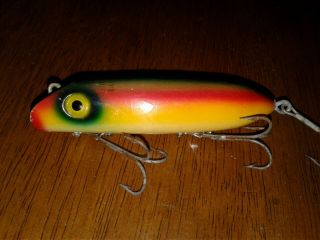Vintage Lure South Bend Bass Oreno In Rare Color - 3 - 1/2 " Wood Bait