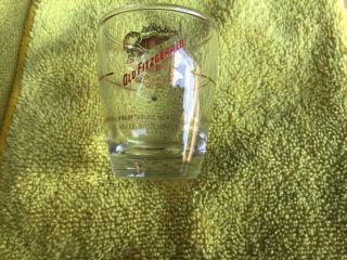 Old Fitzgerald Kentucky Bourbon Whiskey Vintage And Rare Shot Glass Mancave Beer