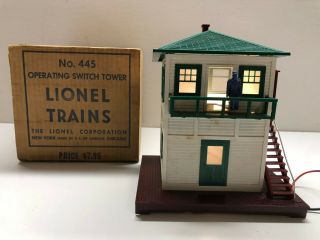 Lionel Vintage Operating Switch Tower No 445,