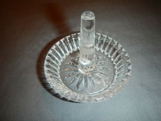 Vintage Faceted Clear Glass Ring Holder