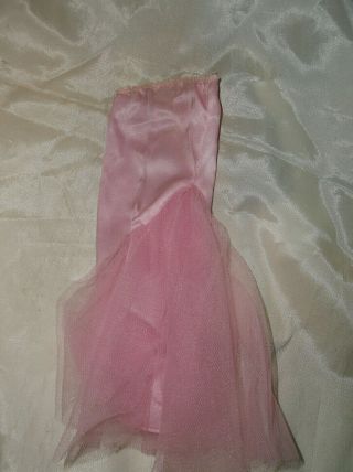 Vintage 1966 Barbie Sears Exclusive Pink Formal Tickled Pink Skirt With Ruffles