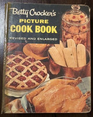Vtg Betty Crocker Cookbook Picture 1956 2nd Ed 1st Printing 5 Rings Hard Cover