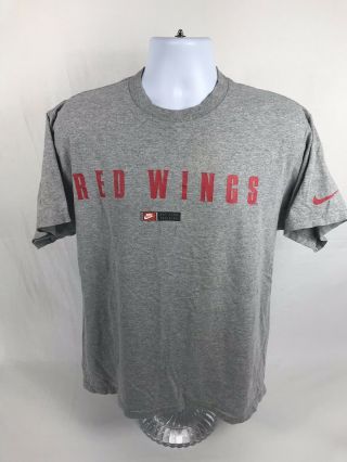 Vtg 90’s Nike Nhl Detroit Red Wings Hockey Short Sleeve T - Shirt Size Medium
