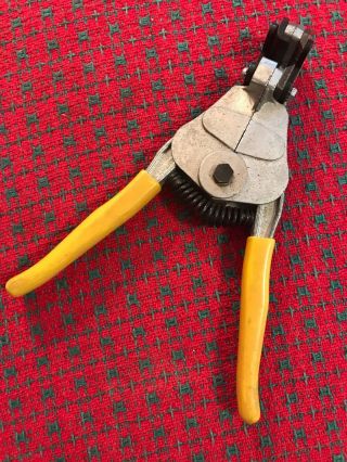 Vintage Sears Industrial Wire Stripper Tool Made In Usa.  Heavy Duty.