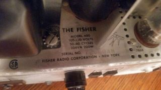 Fisher 400 Vintage FM Stereo Tube Receiver 8