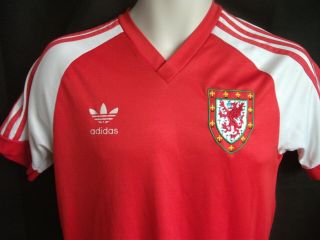 Vintage Adidas Wales 1980 Football Shirt
