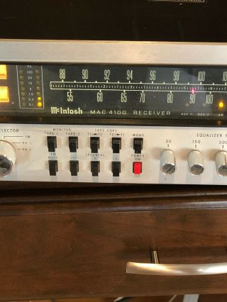 Vintage McIntosh MAC 4100 AM/FM Stereo Receiver 2