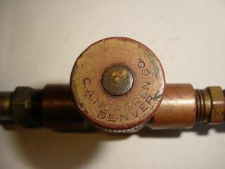 Vintage C A Norgen brass valve - great steampunk look 31 2