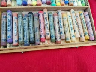 Vintage Rembrandt Soft Pastels by Talens,  Made in Holland 36 Piece Box 7