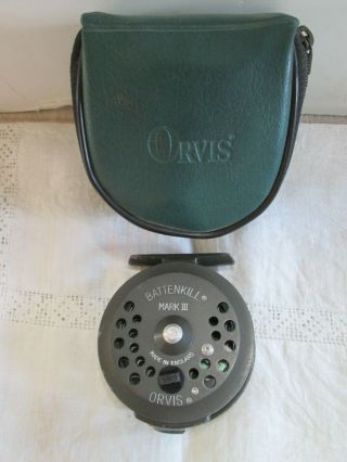 Vintage Orvis Battenkill Mark Iii Fly Reel W Case - Made In England
