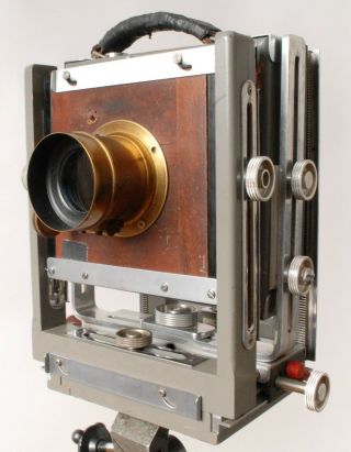 BURKE & JAMES B&J 4x5 Large Format Camera with Petzval Lens and Accessories 2