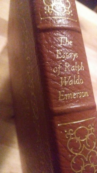 The Essays Of Ralph Waldo Emerson - Easton Press Leather 100 Greatest Books Ever