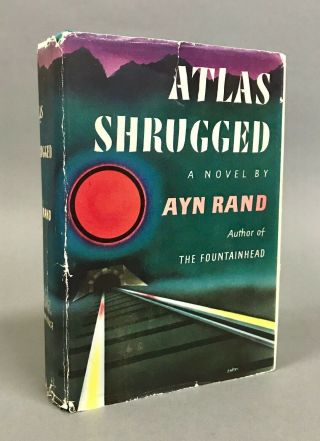 First Edition W/ Dj Ayn Rand Atlas Shrugged Random House 1957