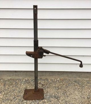 Vintage Bumper Jack Patented No.  2,  528.  011 Old Car Truck Tire Iron Lug Wrench