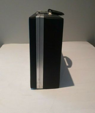 Vintage Faux Leather 24 Cassette Tape Storage Case Holder briefcase NM 5