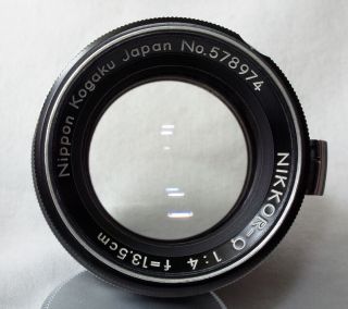 Nikkor - Q 13.  5cm/4 Bellows lens with adapter BR - 1 4
