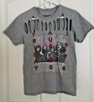 Vintage Kiss Band Music Short Sleeve T Shirt Women’s Band Tee Size L Large