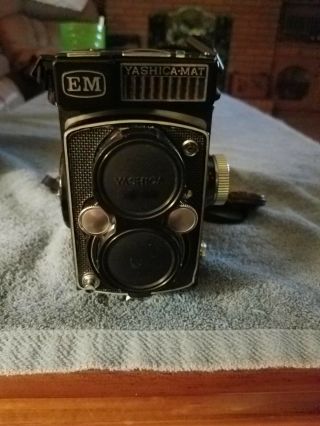 Yashica Mat Em Copal Mxv Vintage Camera With Case & Accessories