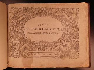 1676 Art of Portraiture Jean Cousin Sculpting Artistic Anatomy Drawing French 2