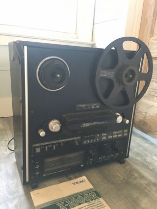 Vintage TEAC X - 1000R Reel To Reel Tape Recorder - Powers On - - Read Desc 2