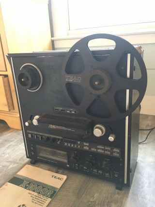 Vintage TEAC X - 1000R Reel To Reel Tape Recorder - Powers On - - Read Desc 3