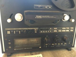 Vintage TEAC X - 1000R Reel To Reel Tape Recorder - Powers On - - Read Desc 4