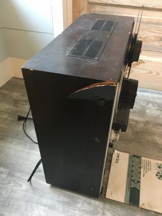 Vintage TEAC X - 1000R Reel To Reel Tape Recorder - Powers On - - Read Desc 5