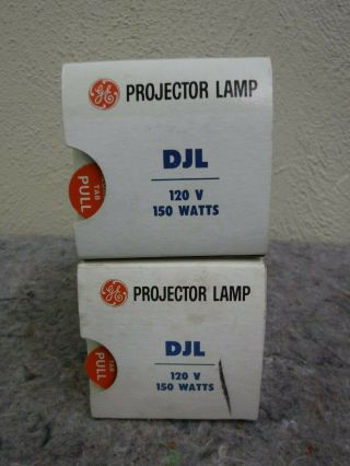 Vintage GE DJL Movie Projector Lamp Bulb - NOS - 120V 150W 2